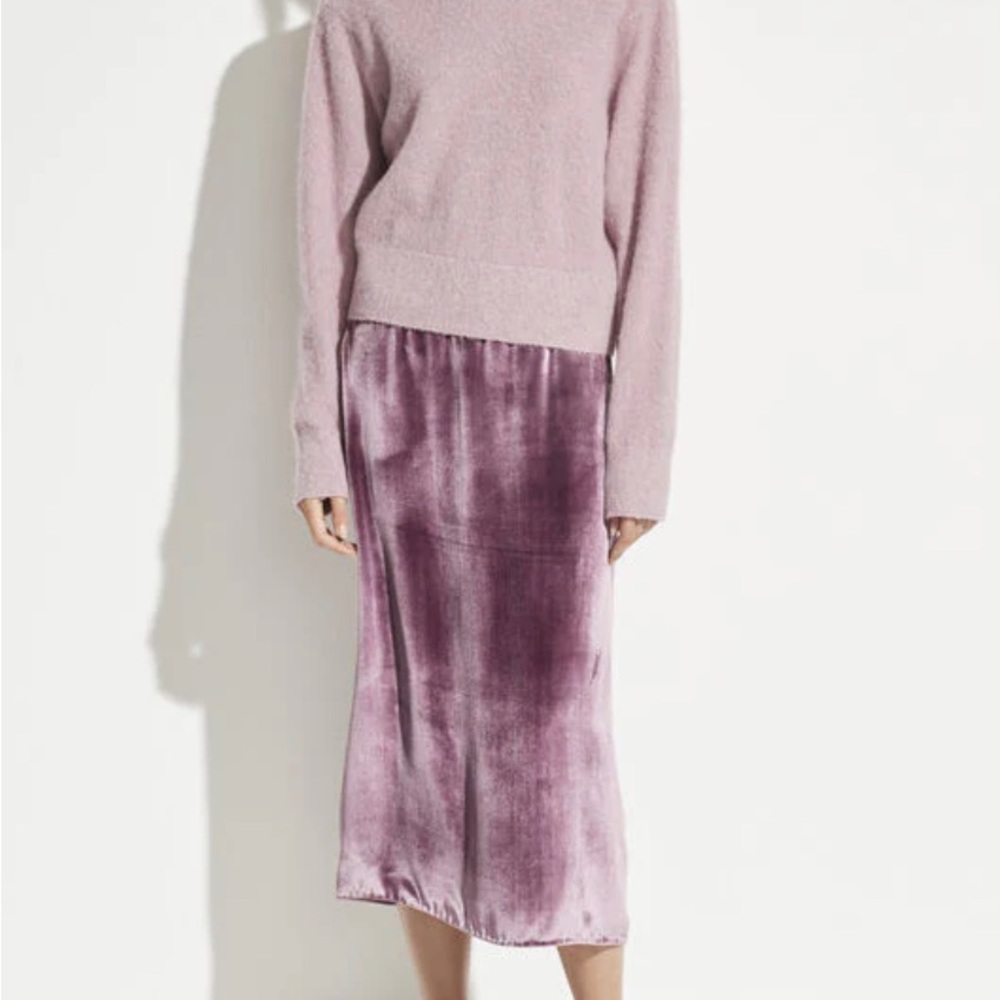 Brand new Vince Panne Wrap Skirt in color Amarena with tags. Retails for $325.
